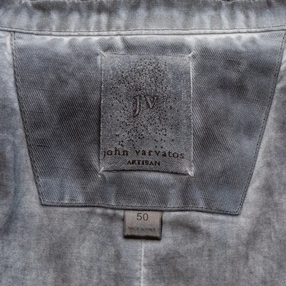 MSRP $1500 John Varvatos Cold Water Dye Hook Bar Jacket Tailored Sz 50 EU 40 US‎